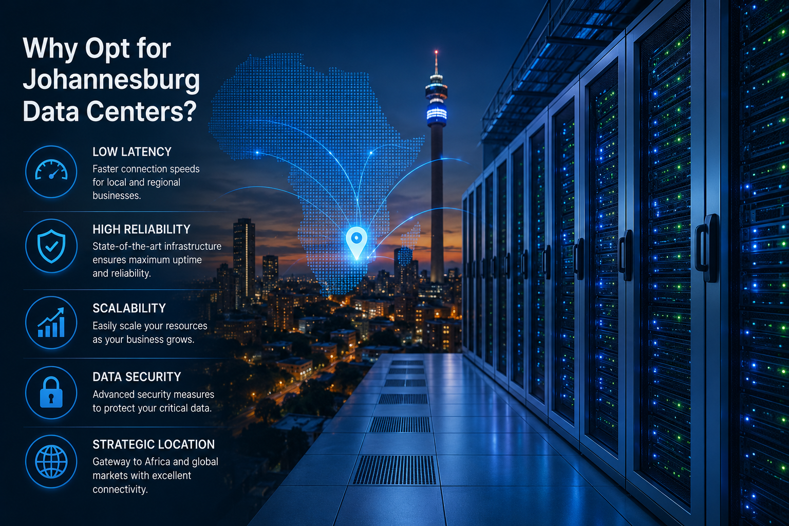 Why Opt for Johannesburg Data Centers?